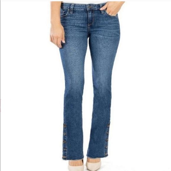 👖 -KUT FROM KLOTH Kelsey Slim Bootcut Jeans - Picture 5 of 13